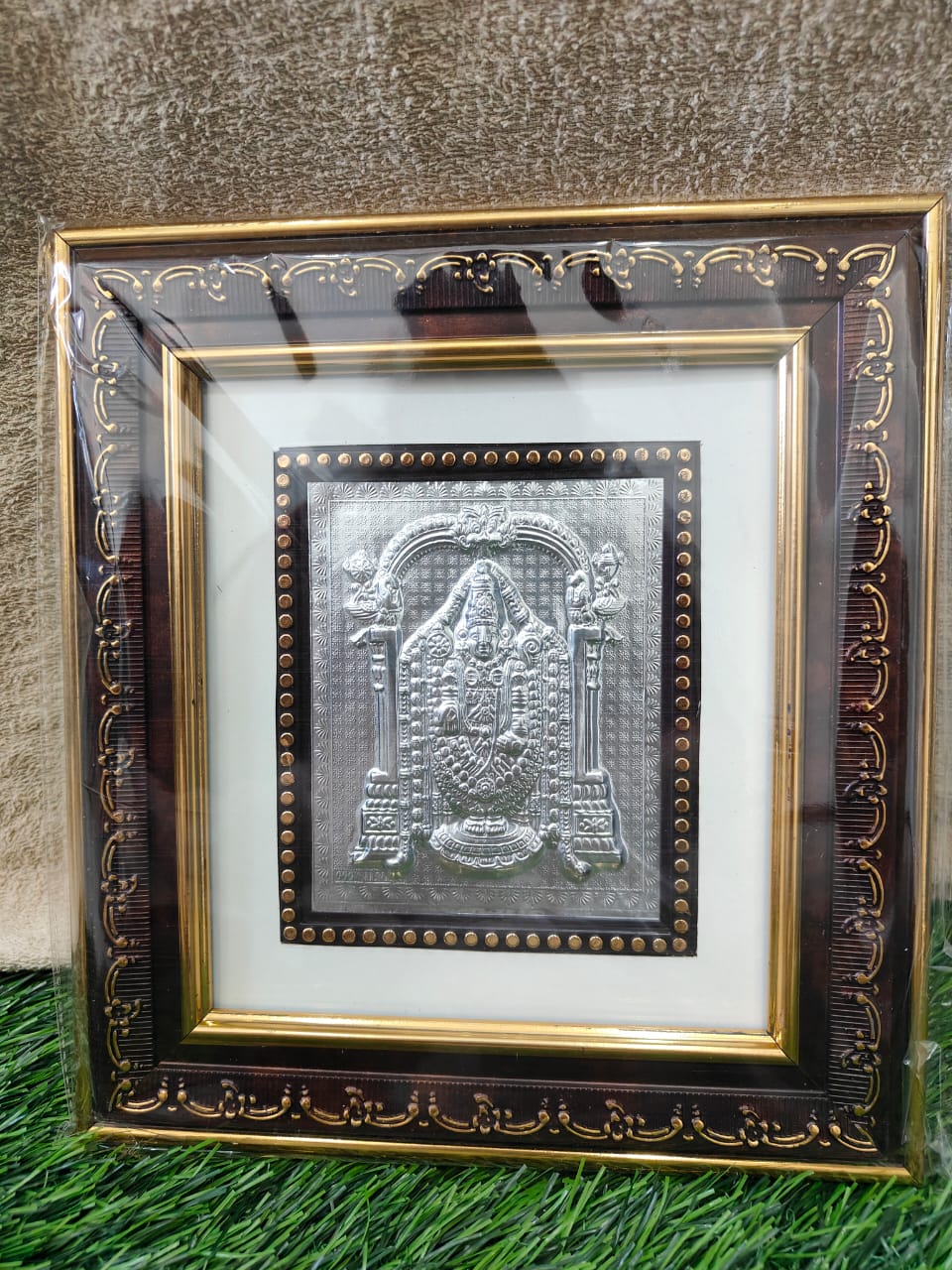 Lord Sri Venkateswara Swami Photo Frame (H - 10" , W -9") - 999 Silver