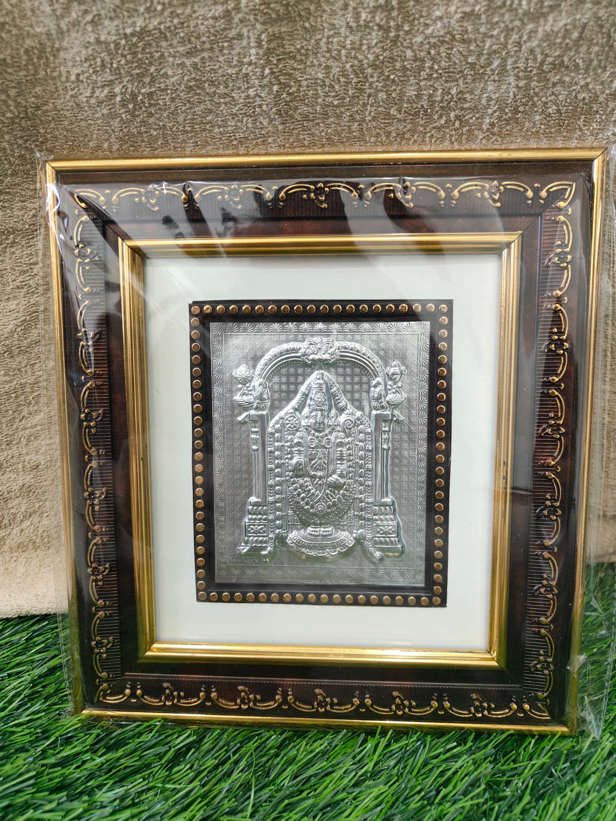 Lord Sri Venkateswara Swami Photo Frame (H - 10" , W -9") - 999 Silver