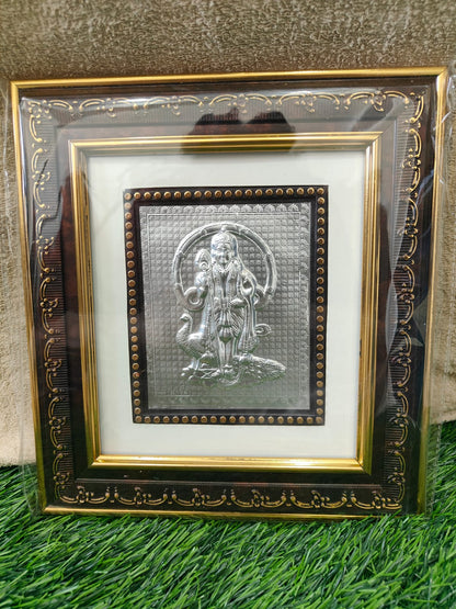 Lord Subrahmanya Swami Photo Frame (H - 10" , W -9") - 999 Silver