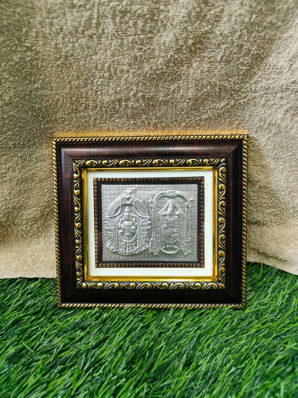 Lord Venkateswara Photo Frame ( H - 6" , W - 6.5") - 999 Silver