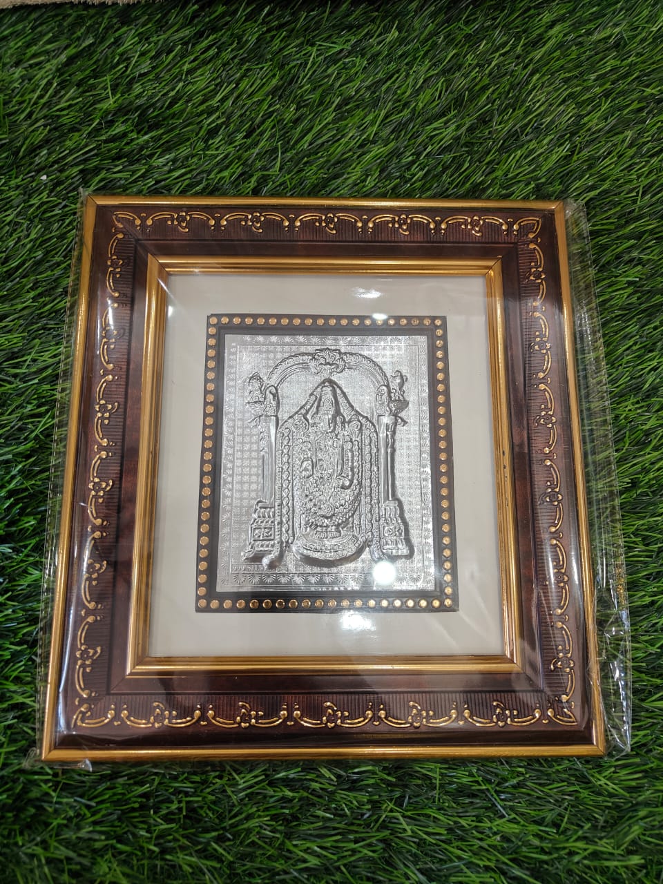 Lord Sri Venkateswara Swami Photo Frame (H - 10" , W -9") - 999 Silver