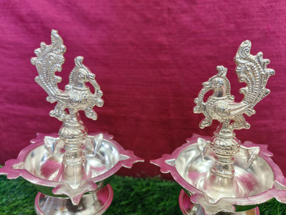 Elegant Peacock Design Diyas