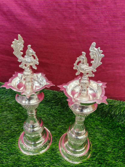 Elegant Peacock Design Diyas