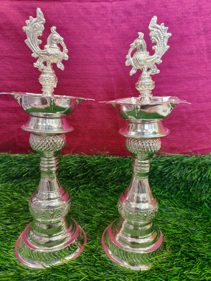 Elegant Peacock Design Diyas