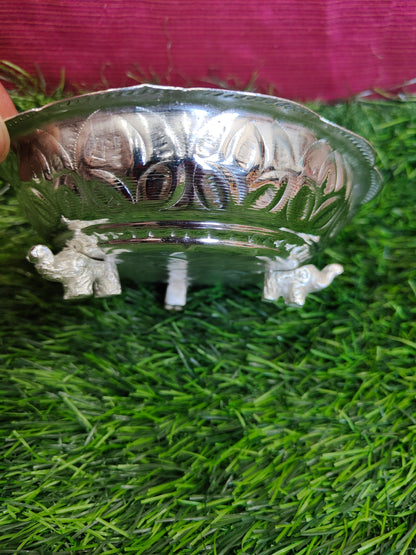 Decorative Bowl with Elephant Stand