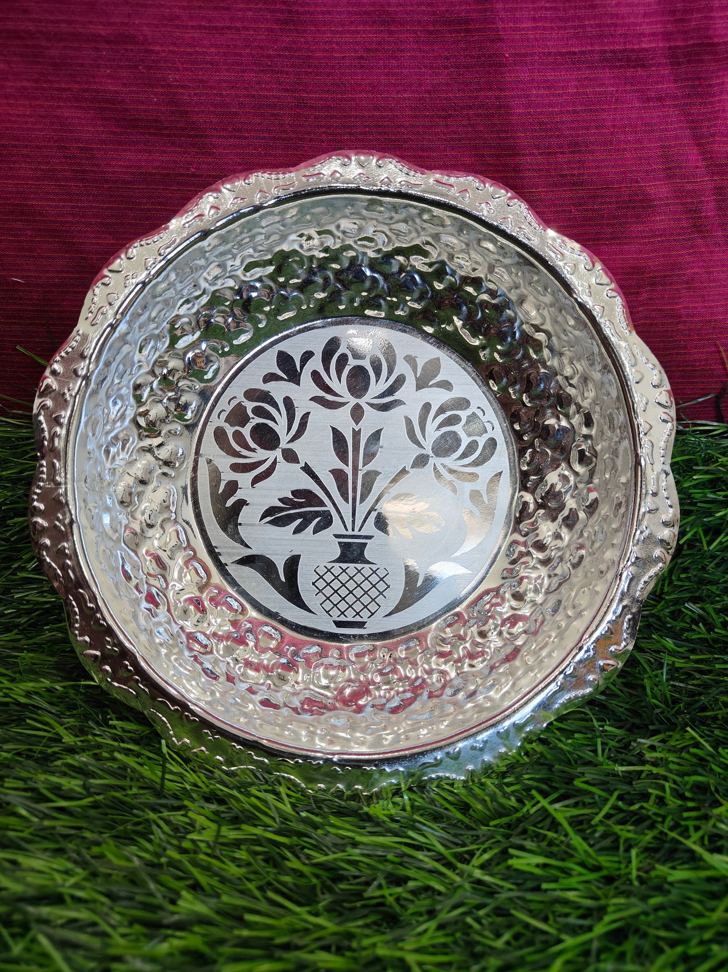 Decorative bowls for Pooja with Peacock Design