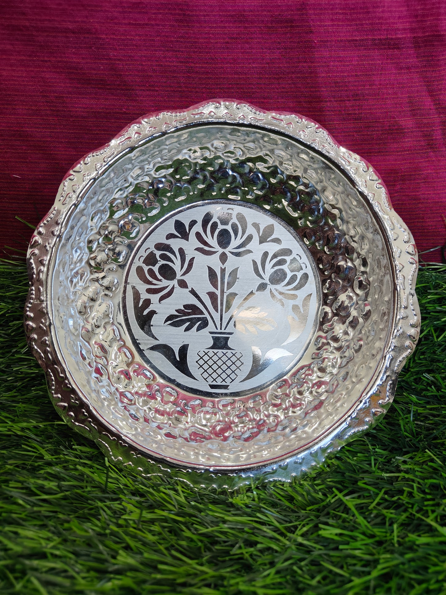 Decorative bowls for Pooja with Peacock Design