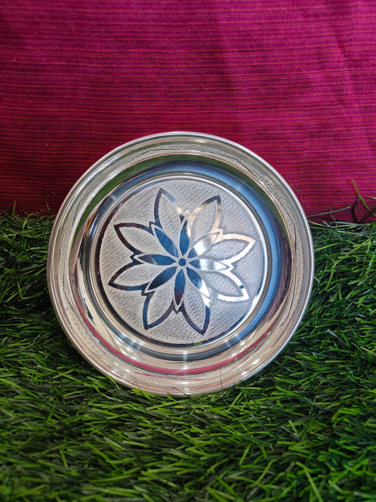 Beautifully Designed Pooja Plates