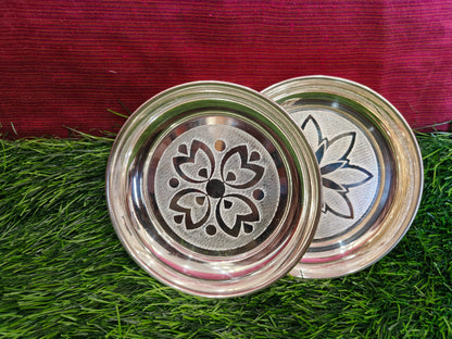 Beautifully Designed Pooja Plates