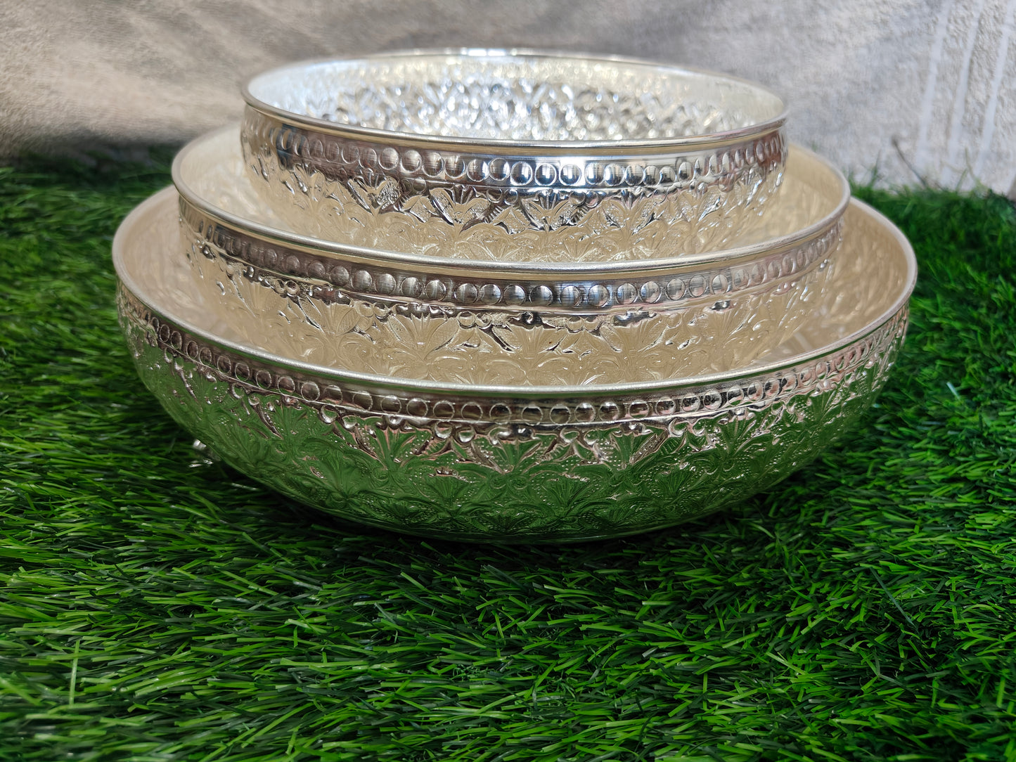 Exquisite Pooja Round Tray