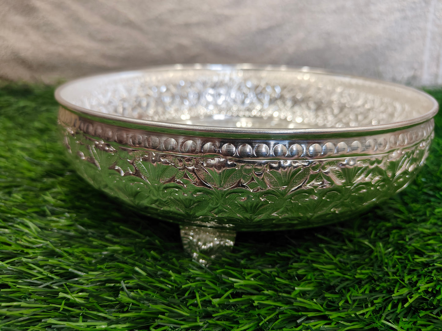 Exquisite Pooja Round Tray