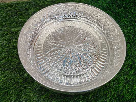 Exquisite Pooja Round Tray